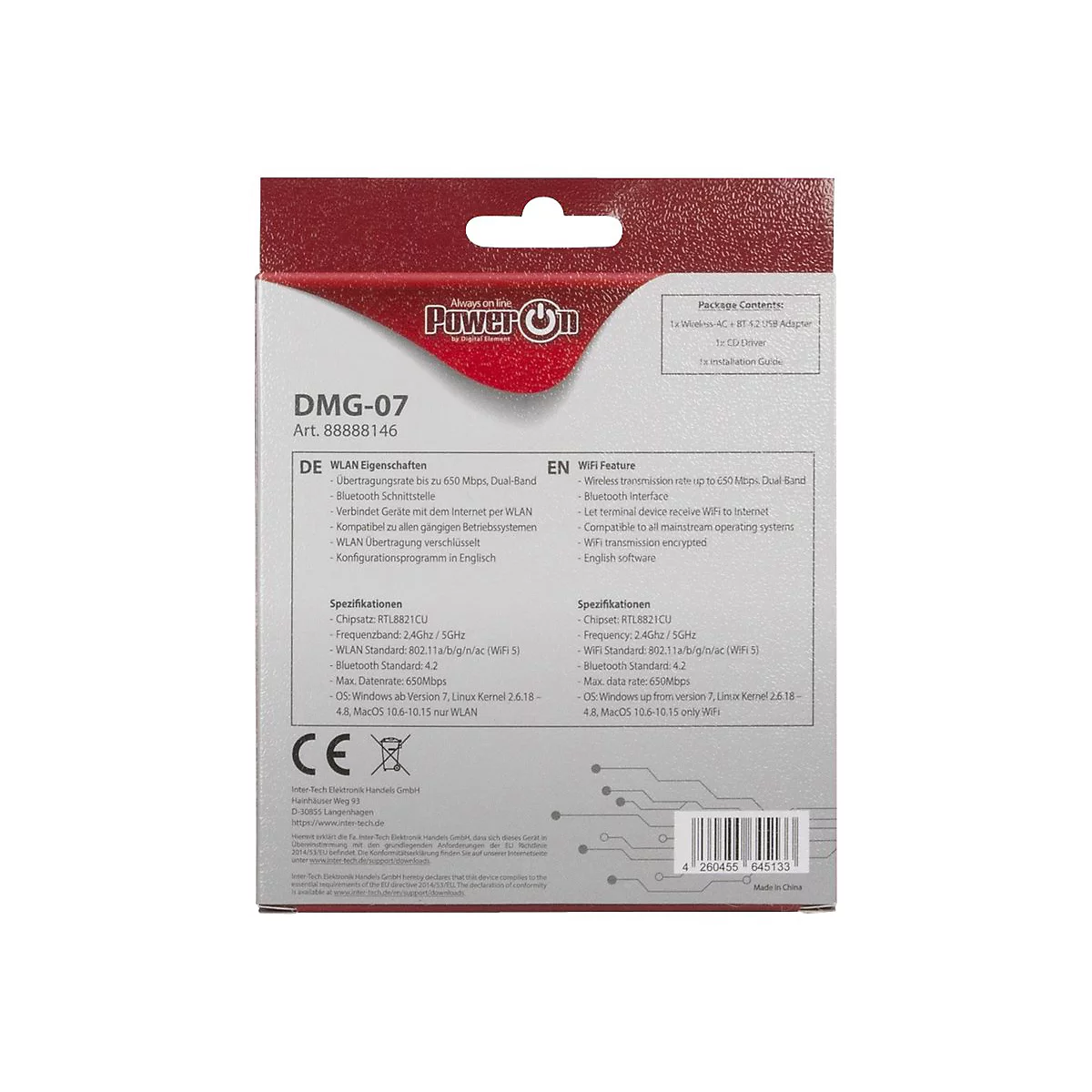 Inter-Tech DMG-07 - Netzwerkadapter - USB 2.0