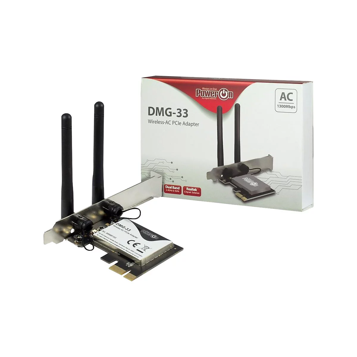 Inter-Tech DMG-33 - Netzwerkadapter - PCIe