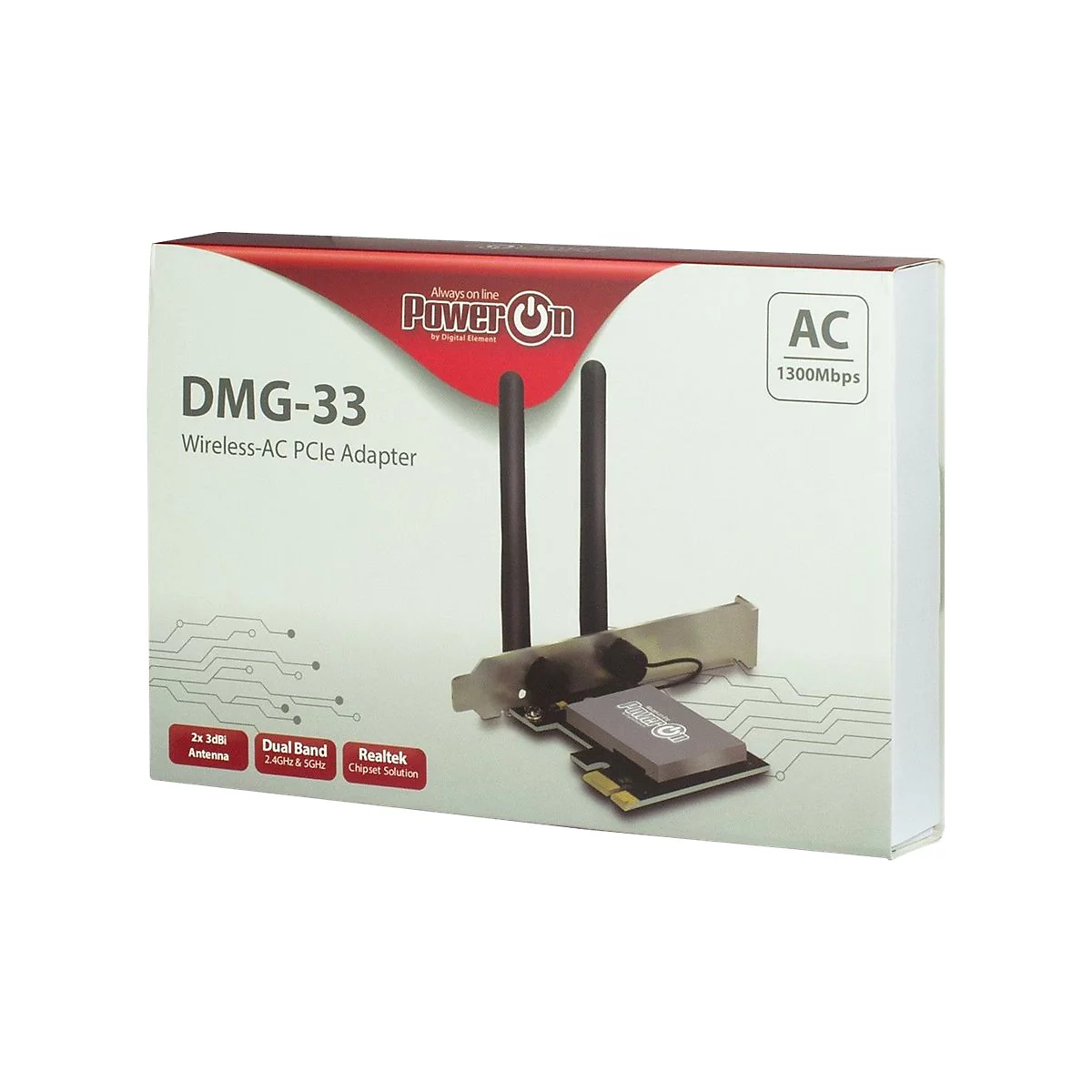 Inter-Tech DMG-33 - Netzwerkadapter - PCIe