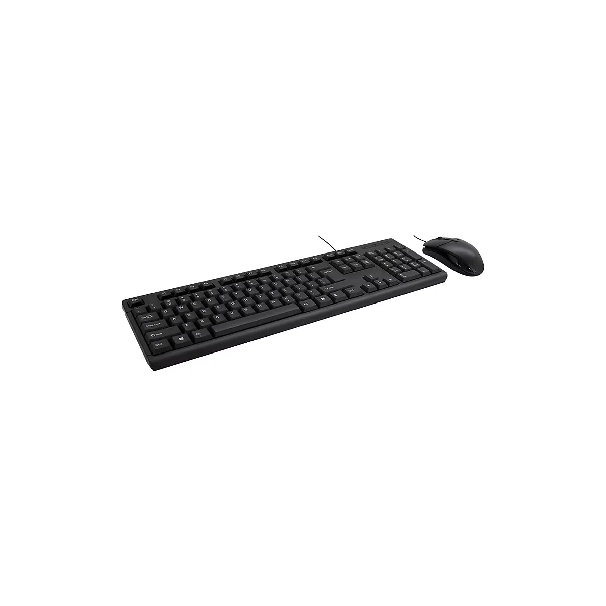 Inter-Tech KB-118 - Tastatur-und-Maus-Set - USB - QWERTY - Schwarz - retail