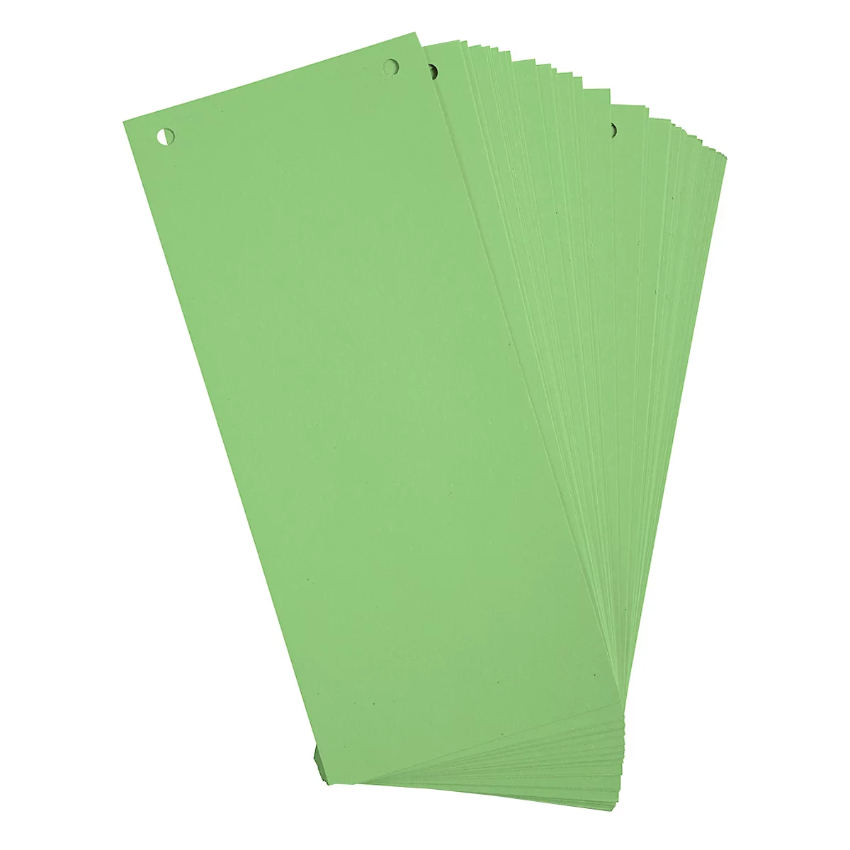Intercalaire Exacompta Forever, rectangulaire, 2 perforations, L 240 x H 105 mm, Ange Bleu, carton kraft recyclé, vert, 100 pièces