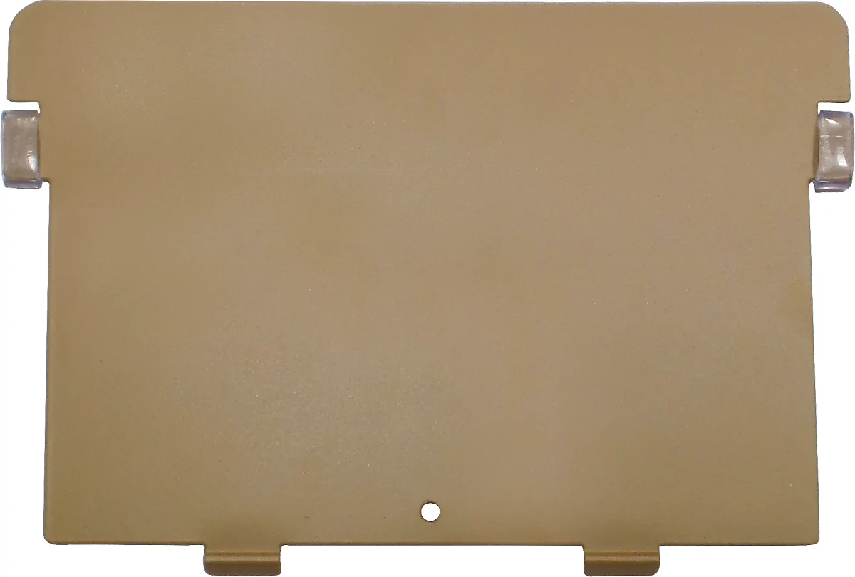 Intercalaire, pour boîte à fiches, A5 horizontal, métal, brun clair