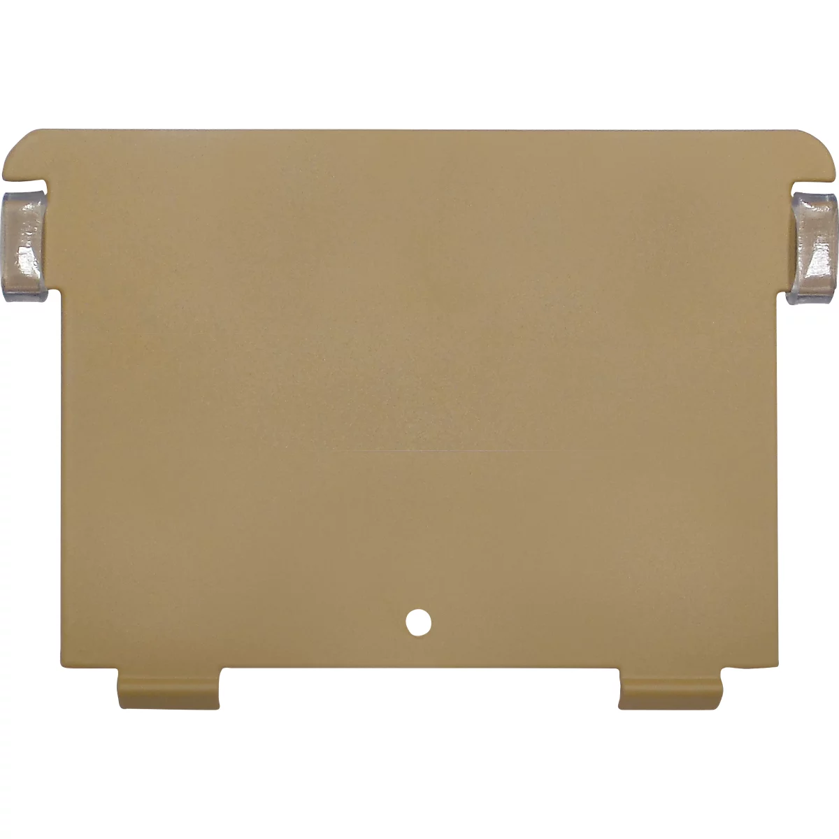 Intercalaire, pour boîte à fiches, A6 horizontal, métal, marron clair