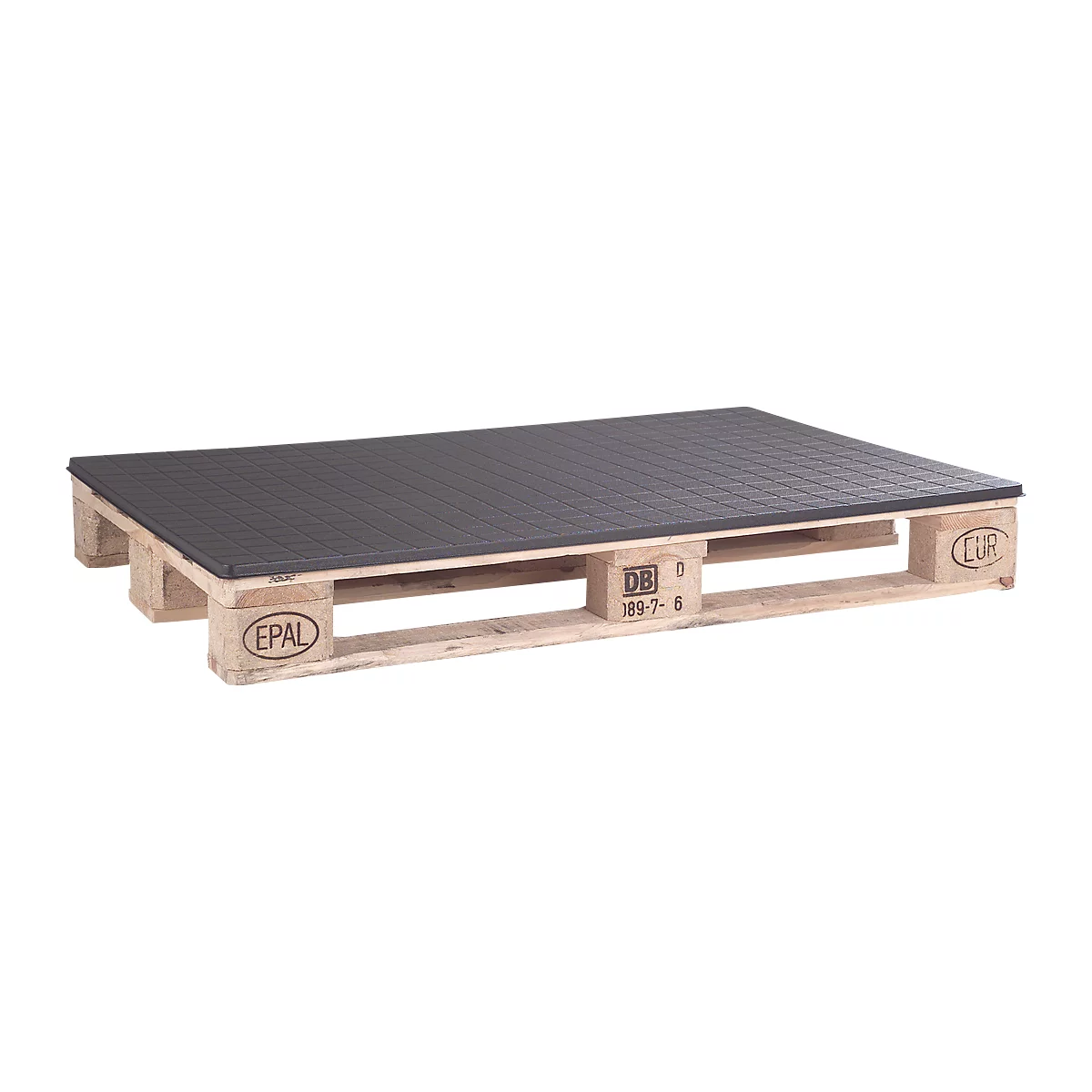 Intercalaires de palettisation, en plastique ABS, l. 800 x L 1200 x H 15 mm , sans cadre, noir, 5 p.