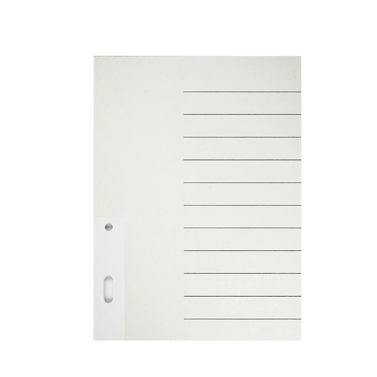 Intercalaires en papier LEITZ®, A4, pour classeurs suspendus, vierge (20 feuilles), n° 6096
