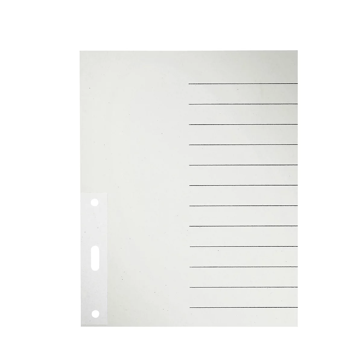 Intercalaires en papier LEITZ®, format A4, vierge (20 feuilles), n° 1220