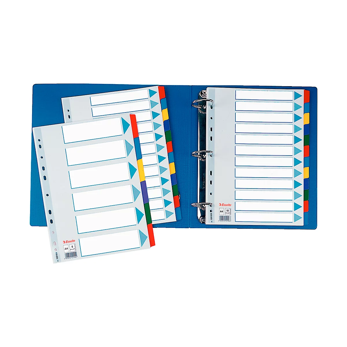Intercalaires Mylar, A4, 6 onglets vierges