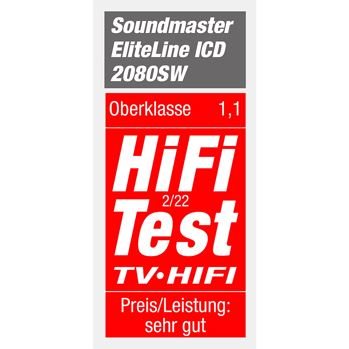 Internetradio Soundmaster ICD2080SW EliteLine, DAB+/UKW, CD/USB, 40 voorkeurzenders, App control, Bluetooth/WLAN/USB/AUX-IN, B 390 x D 230 x H 118 mm, zwart