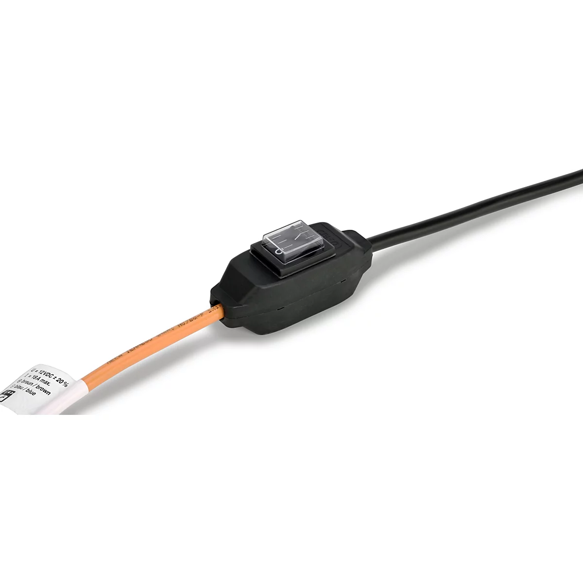 interrupteur à cordon intermédiaire pour pompes électriques CEMO CENTRI SP30, 16A /250V, 2 pôles, plastique noir