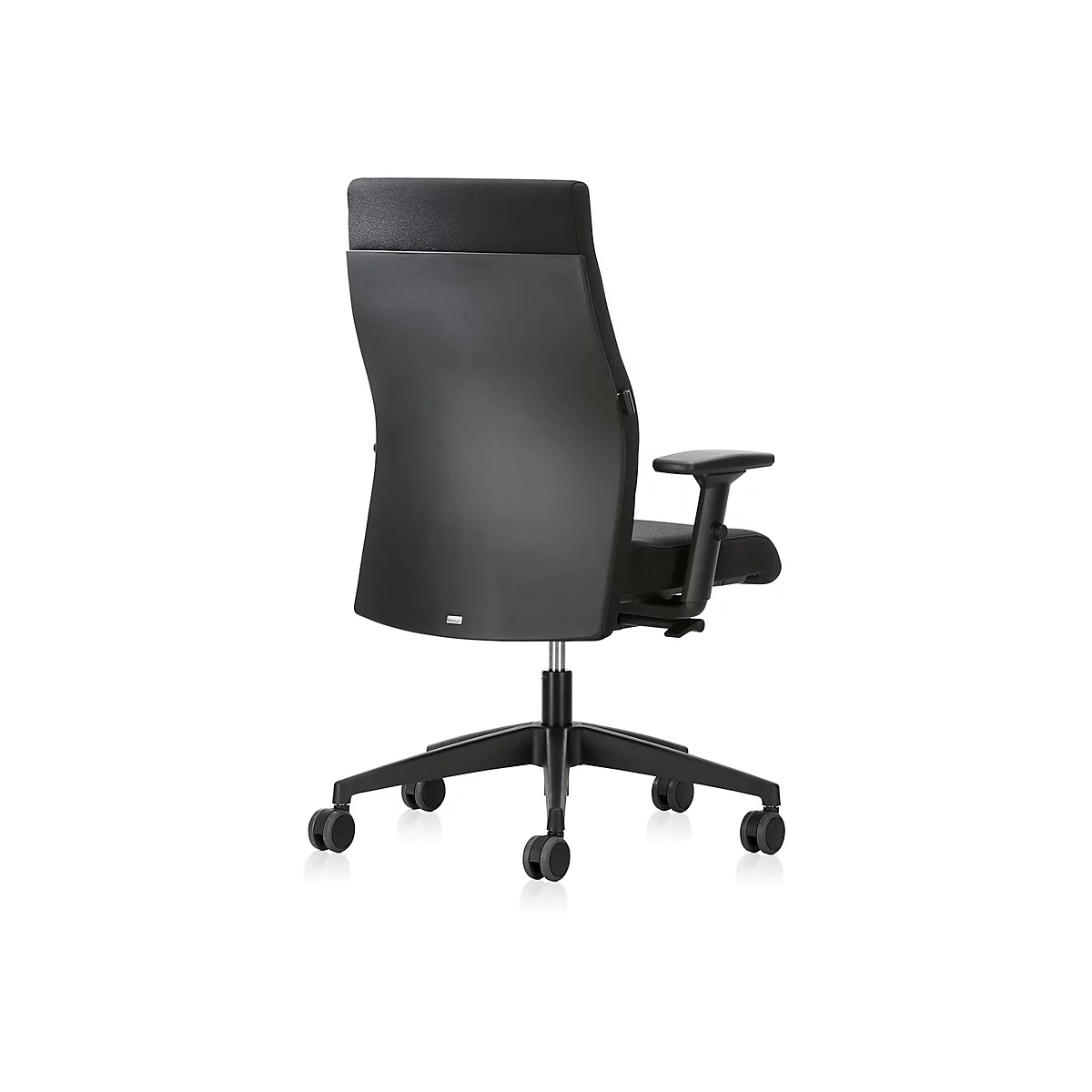 Interstuhl Bürostuhl 139RS, mit Armlehnen, Auto-Synchronmechanik, Komfort-Flachsitz, Hartbodenrollen, schwarz