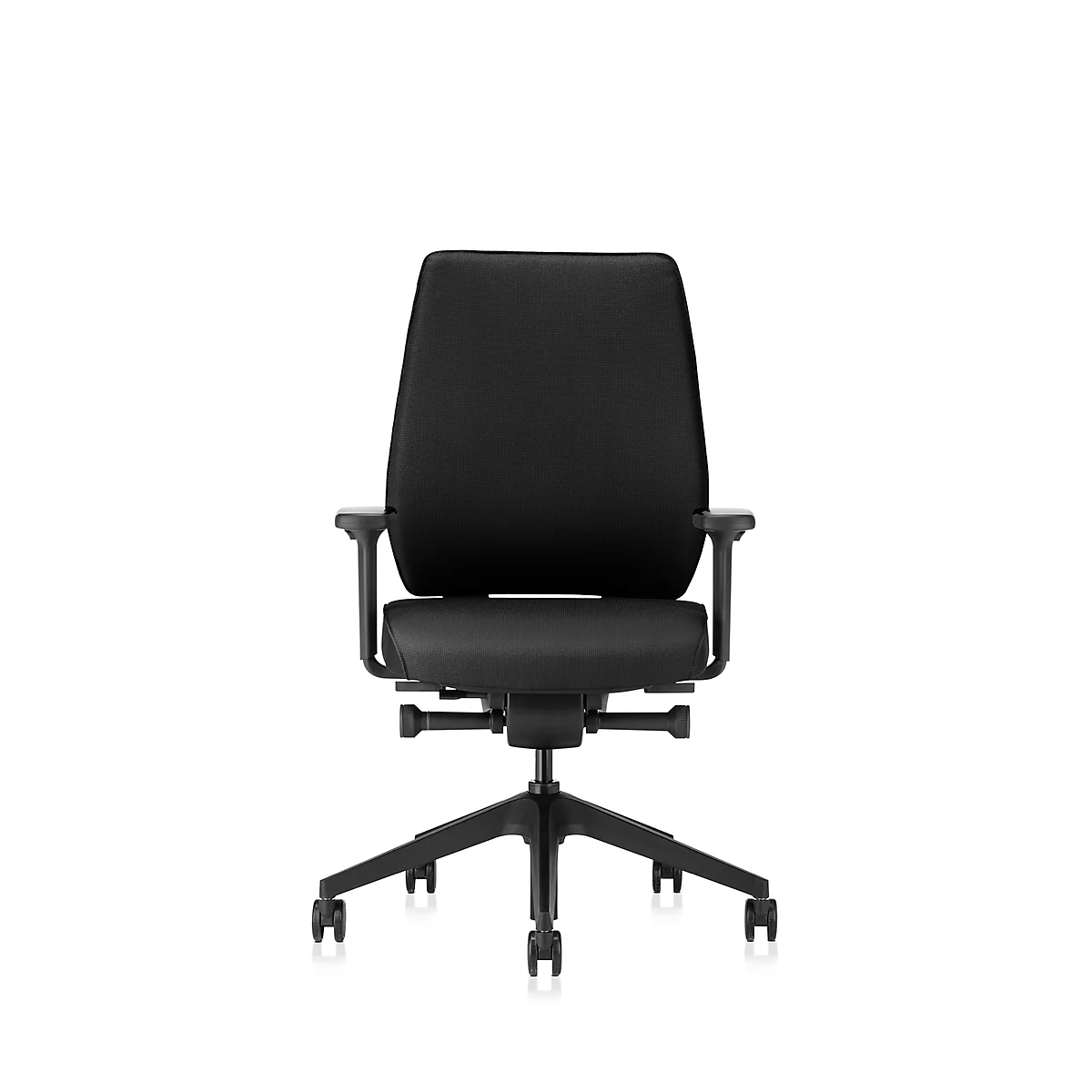 Interstuhl Bürostuhl Joyceis3 JC161, mit Armlehnen, 3D-Synchronmechanik, Flachsitz, schwarz/schwarz