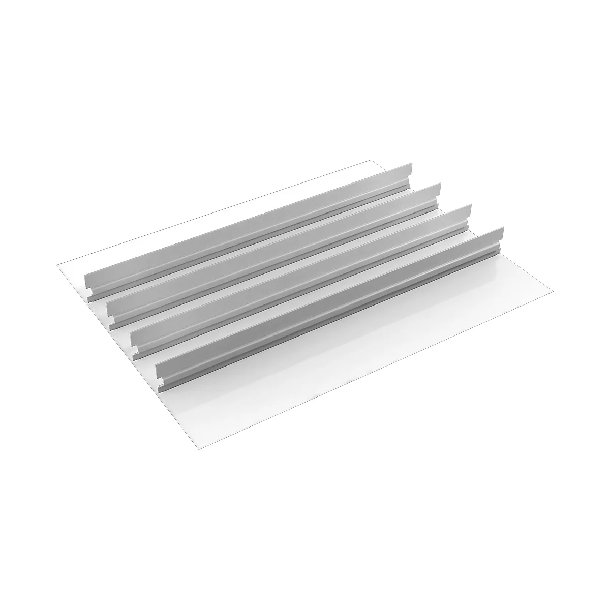 Inzet voor schuifladen Treston, 4 middenplaten, B 900 mm, voor serie 90 met H 750 mm