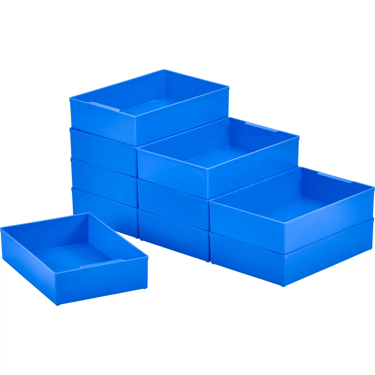 Inzetbak EK 504, PS, 10 stuks, blauw 