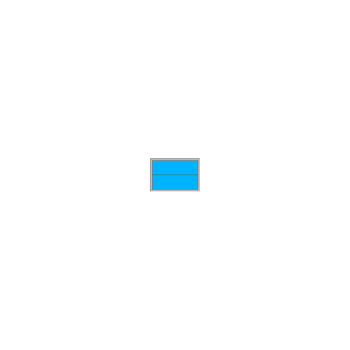 Inzetbak EK 6021, PP, blauw, 20 stuks 