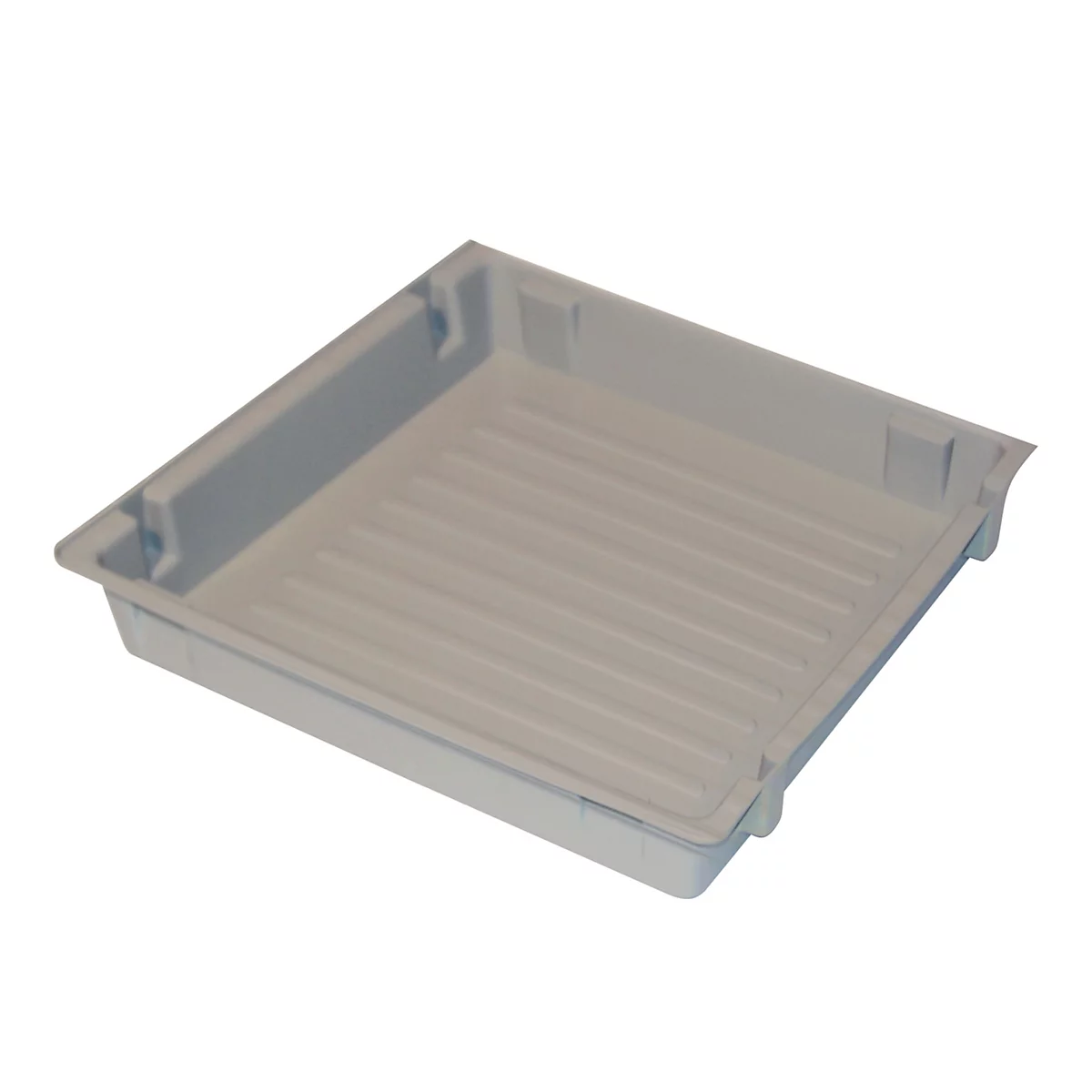 Inzetbak voor asecos veiligheidskasten van de series Q30, Q90, S90 en K90, polypropyleen, naturel, B 364 x D 495 x H 66 mm, 8,5 l