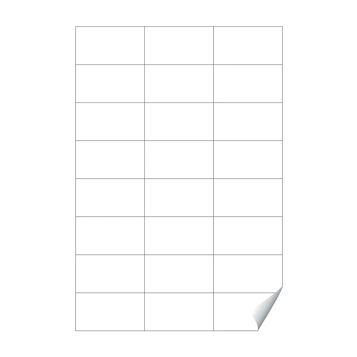 Inzetlabels geschikt voor C+P Evolo lockers, H 45,7 x B 21,2 mm, wit
