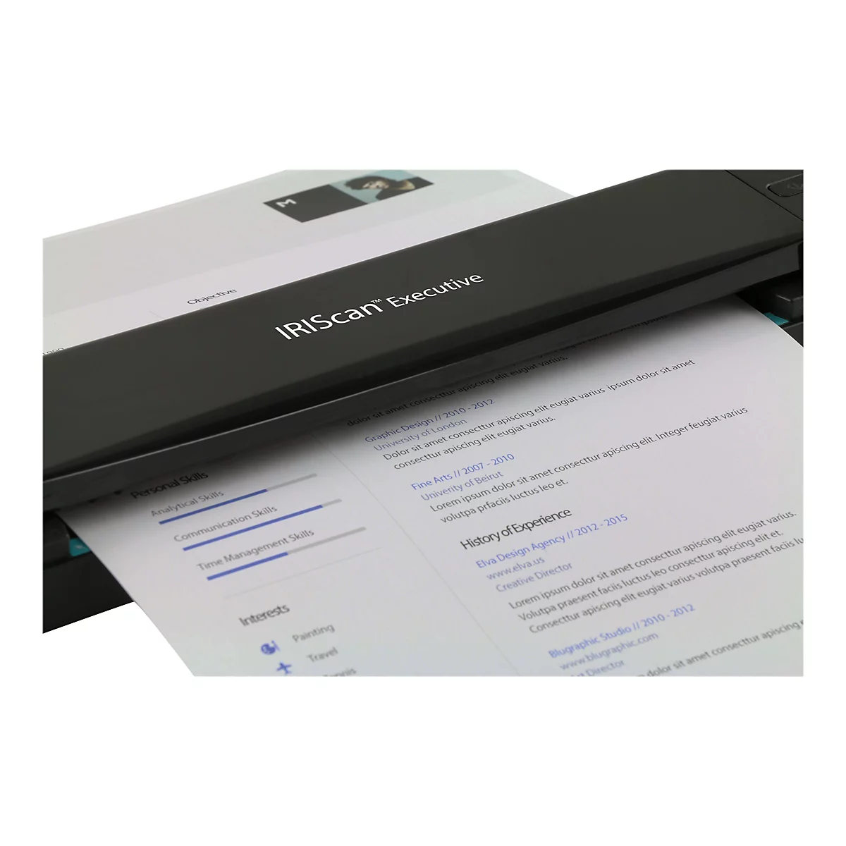 IRIS IRIScan Executive 4 - Einzelblatt-Scanner - Dual CIS - Duplex - 216 x 813 mm - 600 dpi x 600 dpi