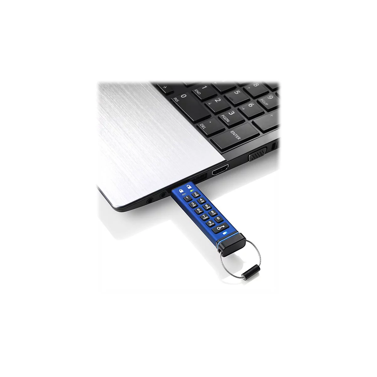 iStorage datAshur PRO - USB-Flash-Laufwerk - verschlüsselt - 32 GB - USB 3.0