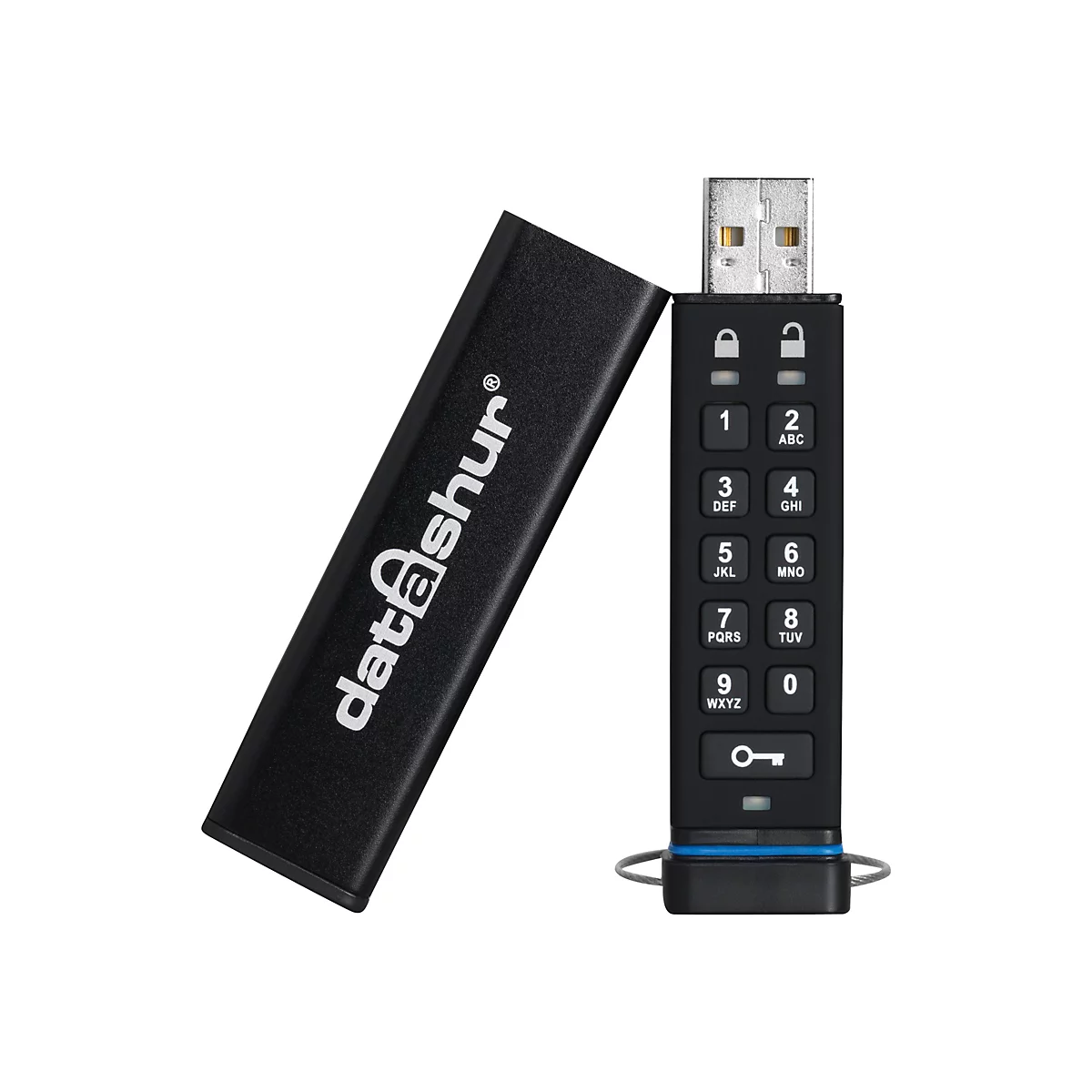 iStorage datAshur - USB-Flash-Laufwerk - verschlüsselt - 8 GB - USB 2.0