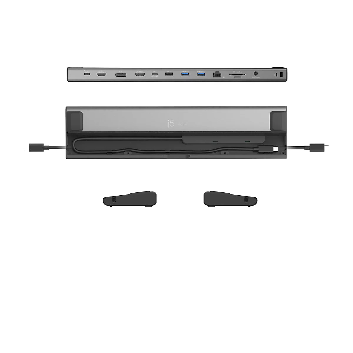 j5create - Dockingstation - USB4 - HDMI, DP, USB-C - 1GbE