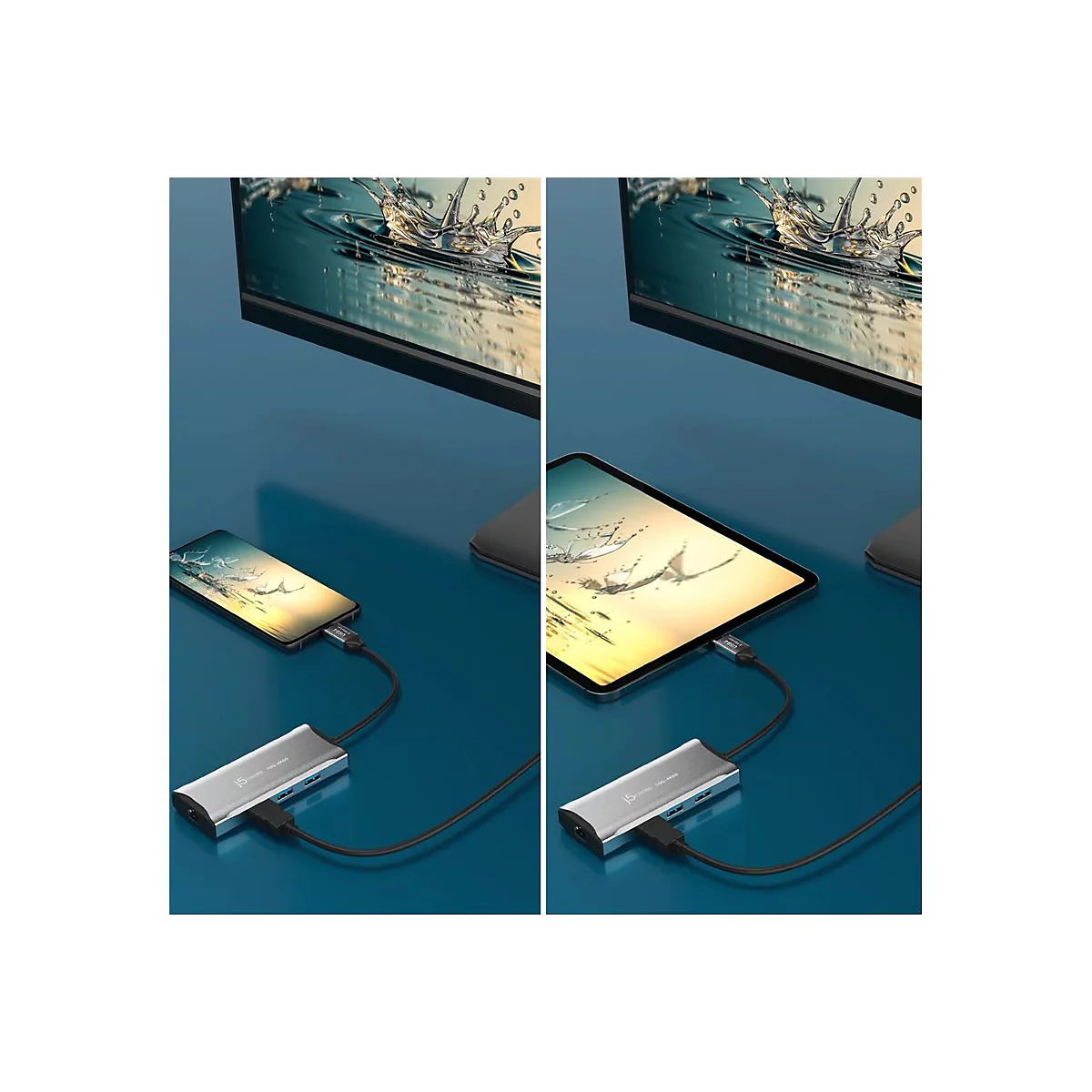 j5create - Dockingstation - USB4 / Thunderbolt 4 - HDMI - 1GbE