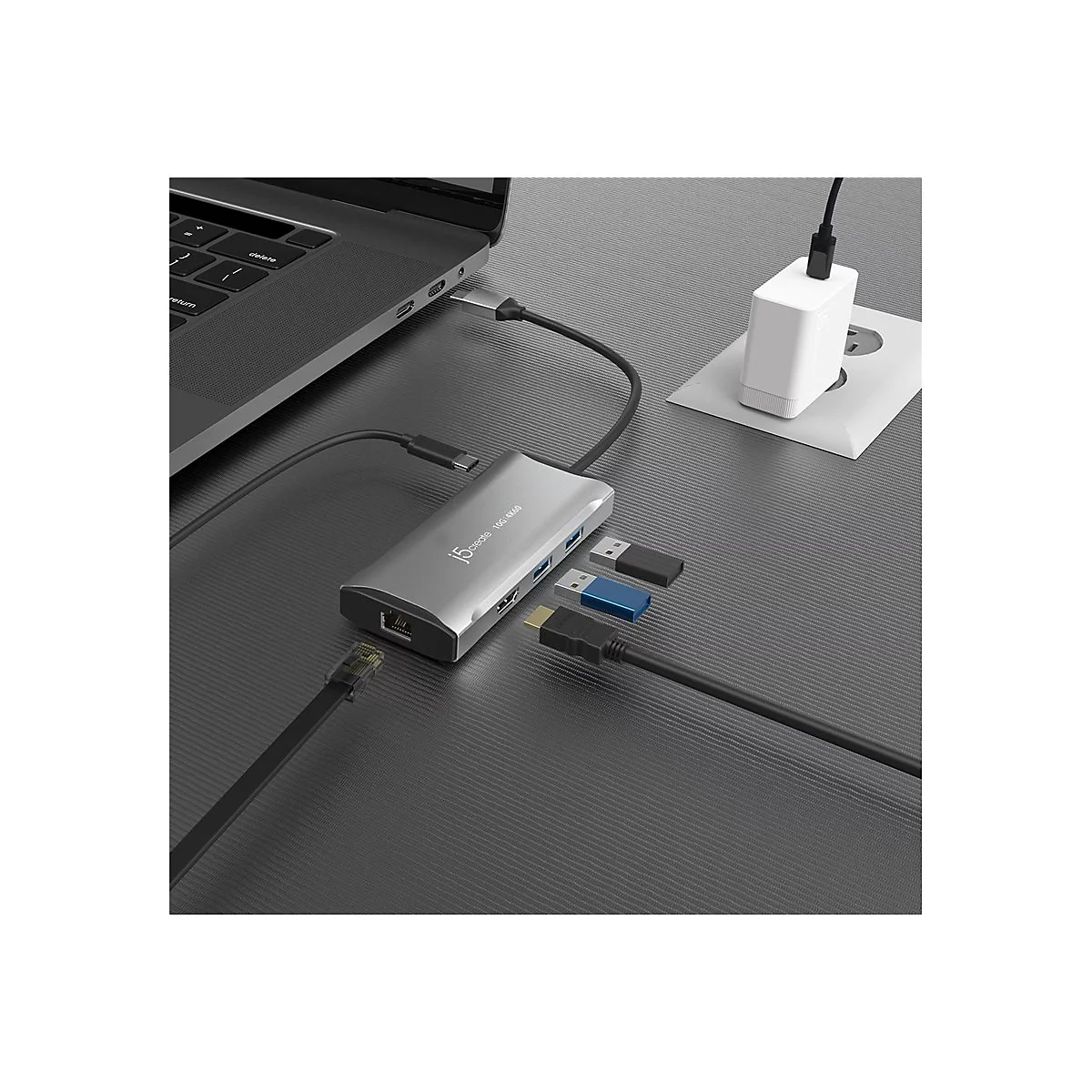 j5create - Dockingstation - USB4 / Thunderbolt 4 - HDMI - 1GbE