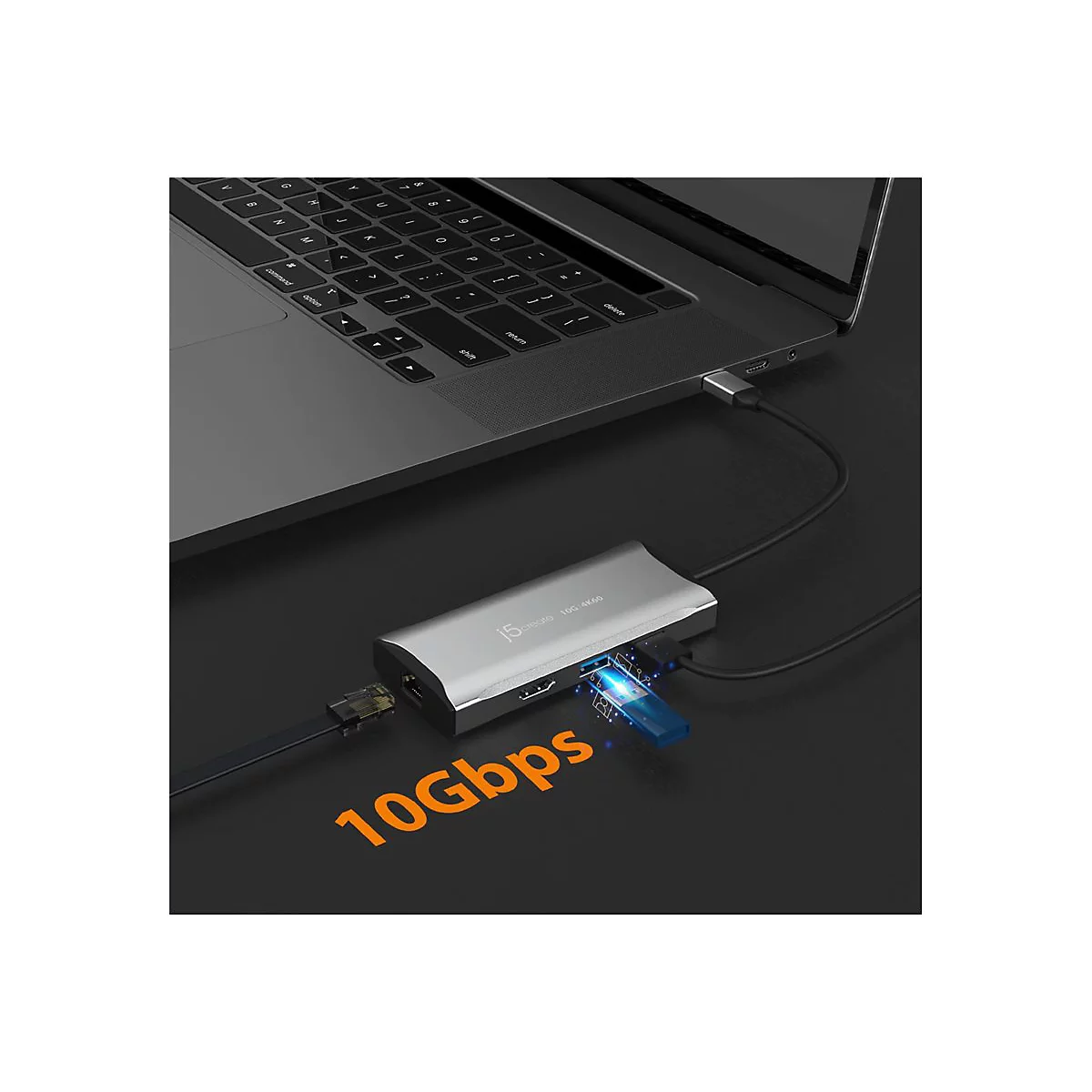 j5create - Dockingstation - USB4 / Thunderbolt 4 - HDMI - 1GbE