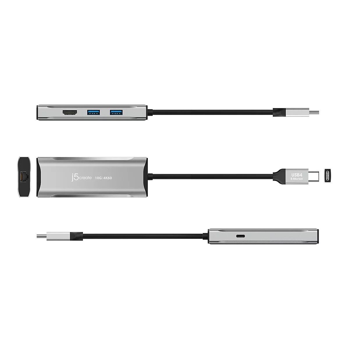 j5create - Dockingstation - USB4 / Thunderbolt 4 - HDMI - 1GbE