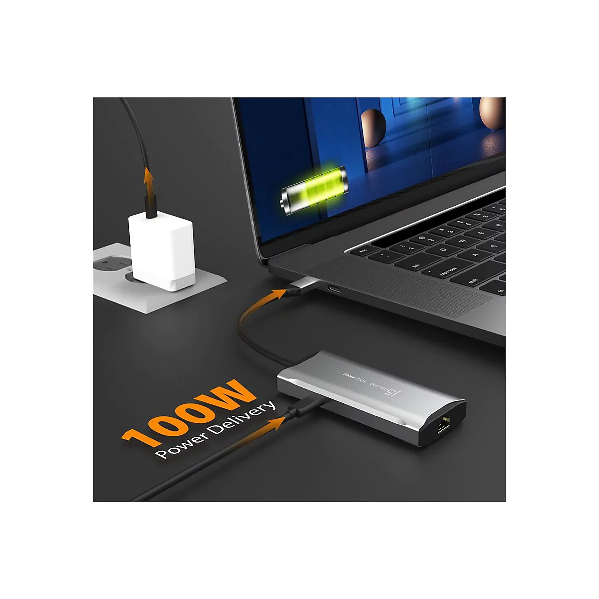 j5create - Dockingstation - USB4 / Thunderbolt 4 - HDMI - 1GbE
