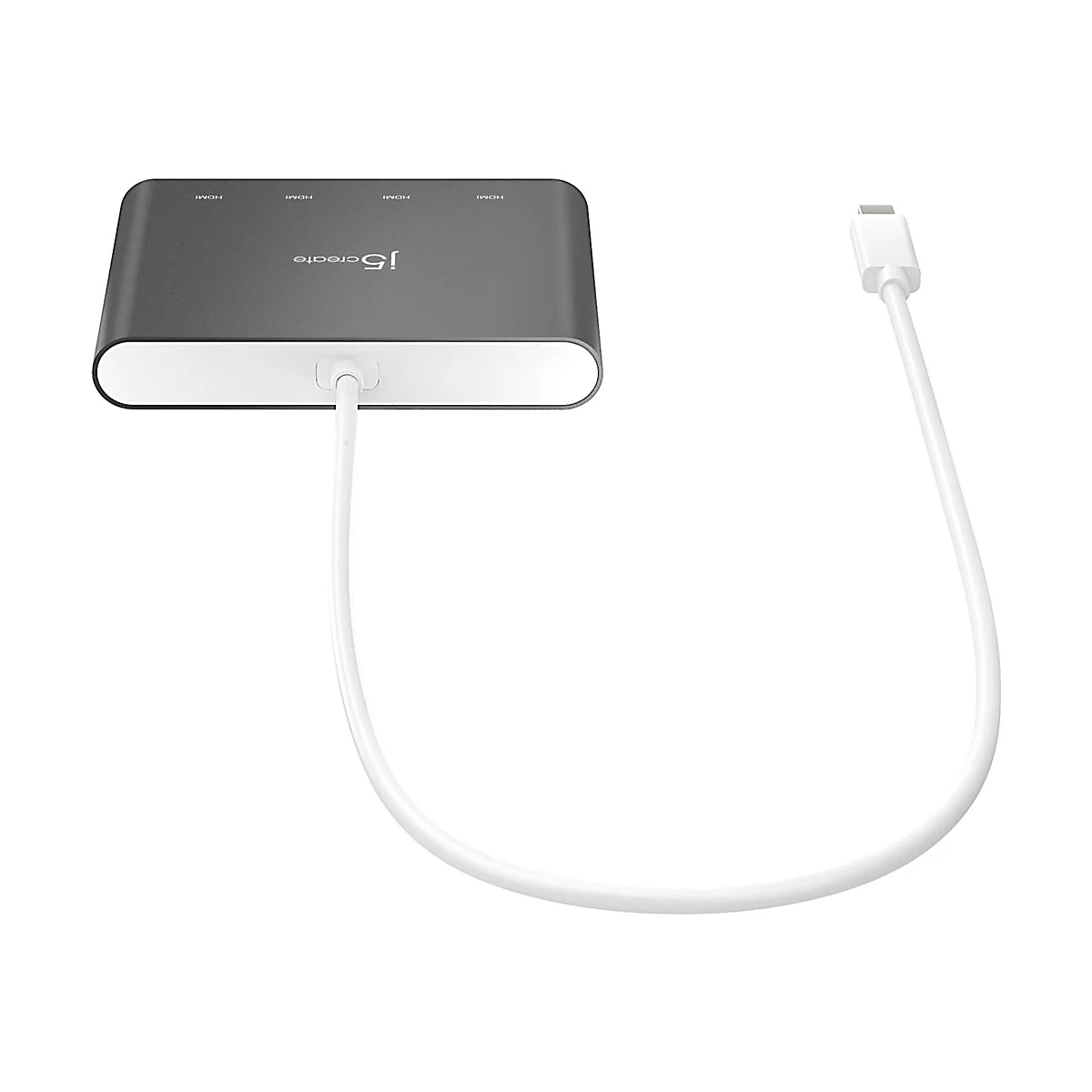 j5create JCA366 - Videoadapter - 24 pin USB-C männlich zu HDMI weiblich - 50 cm - Silber - 1080p-Unterstützung, 60 Hz