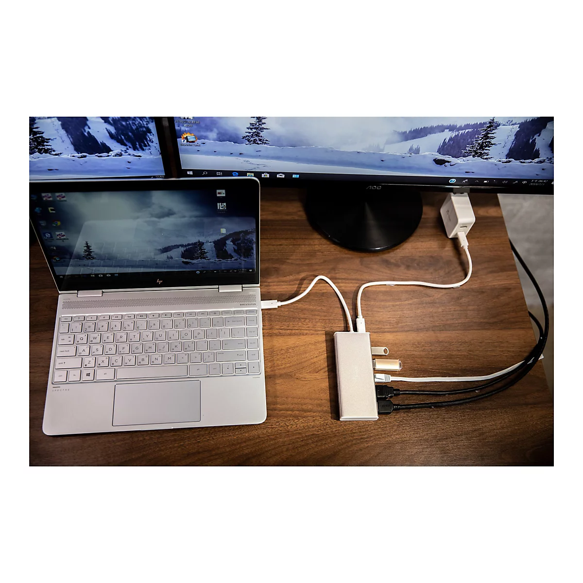 j5create JCD381-N - Dockingstation - USB-C - 2 x HDMI - 1GbE