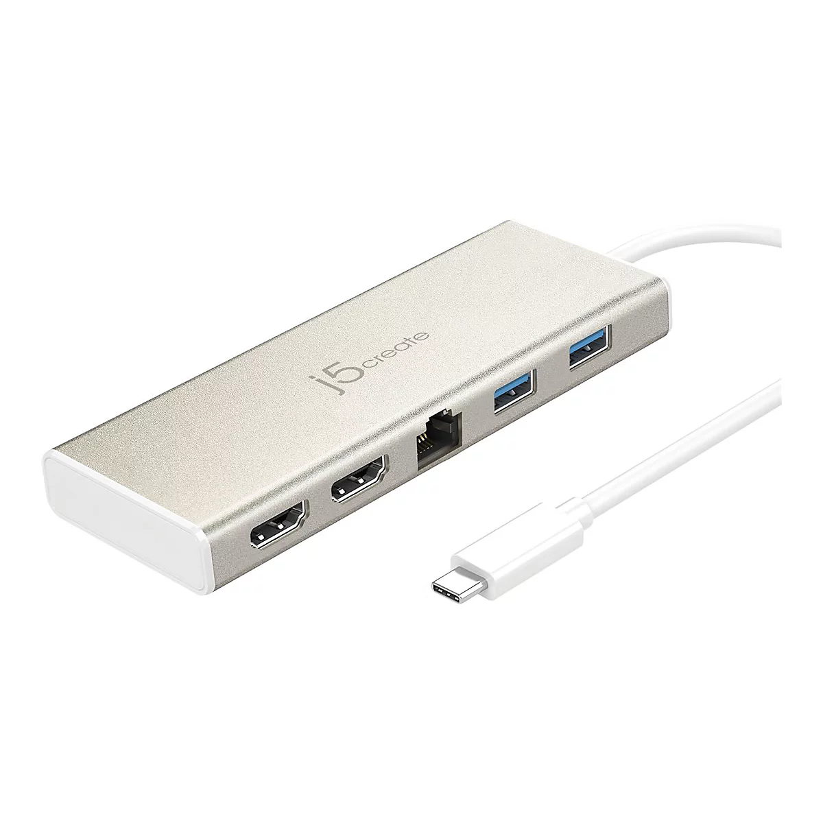 j5create JCD381-N - Dockingstation - USB-C - 2 x HDMI - 1GbE