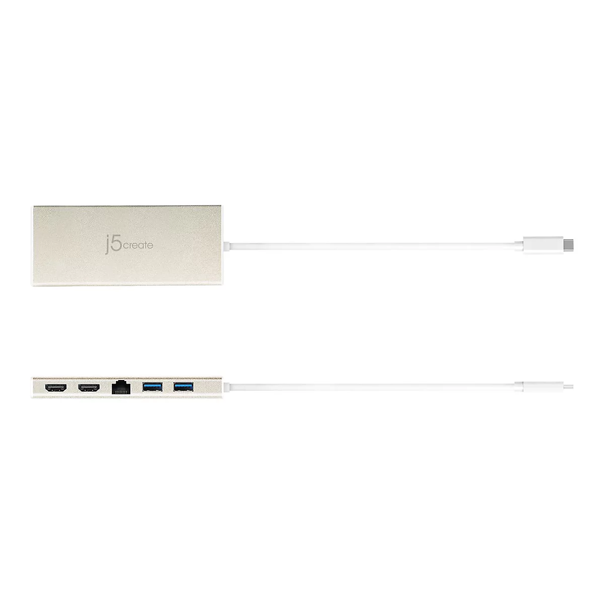 j5create JCD381-N - Dockingstation - USB-C - 2 x HDMI - 1GbE