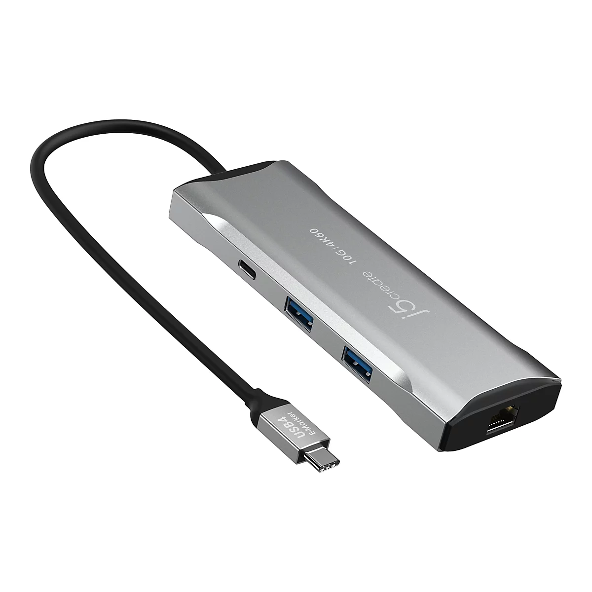 j5create JCD393-N - Mini-Dock - USB-C / USB4 / Thunderbolt 3 / Thunderbolt 4 - HDMI - 1GbE