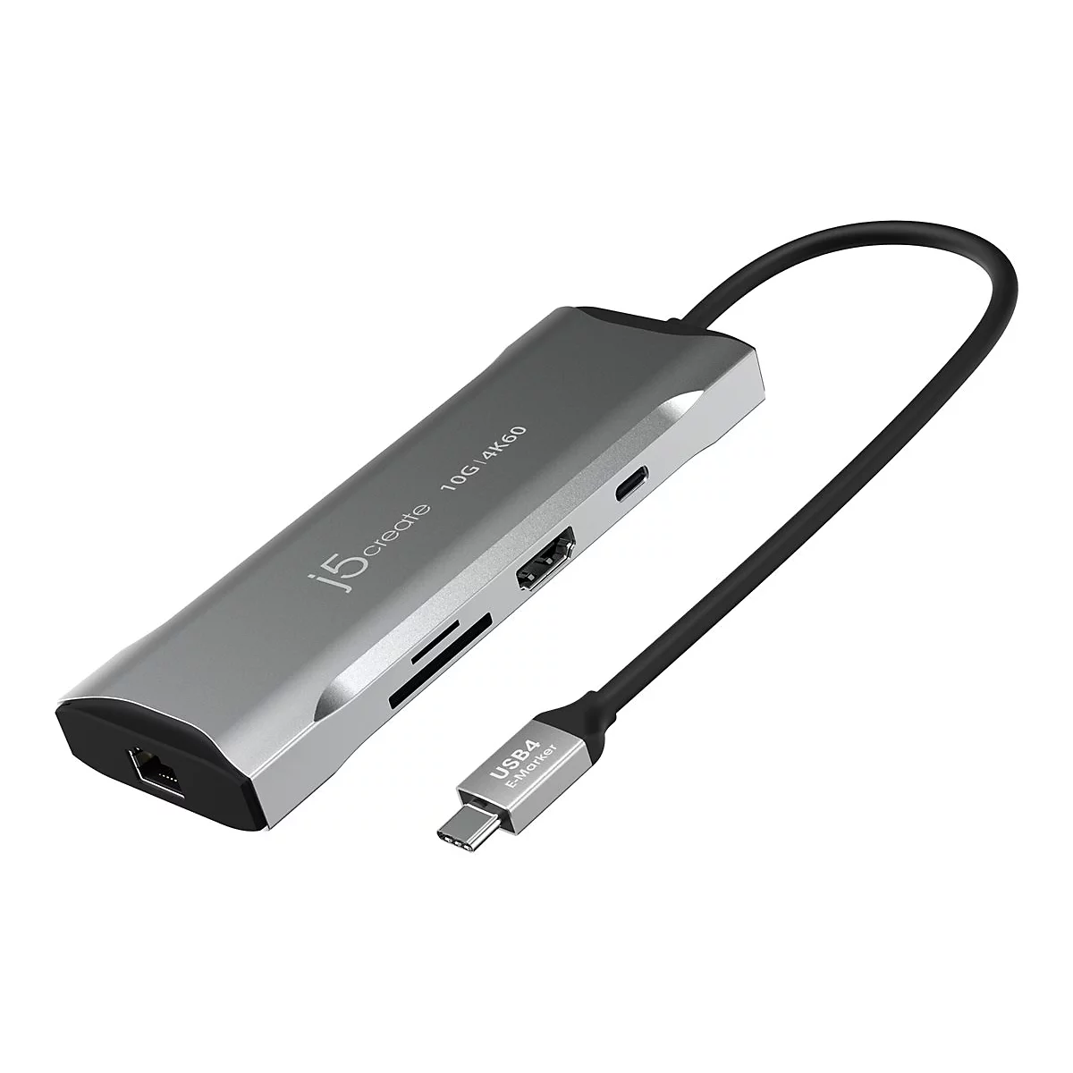 j5create JCD393-N - Mini-Dock - USB-C / USB4 / Thunderbolt 3 / Thunderbolt 4 - HDMI - 1GbE