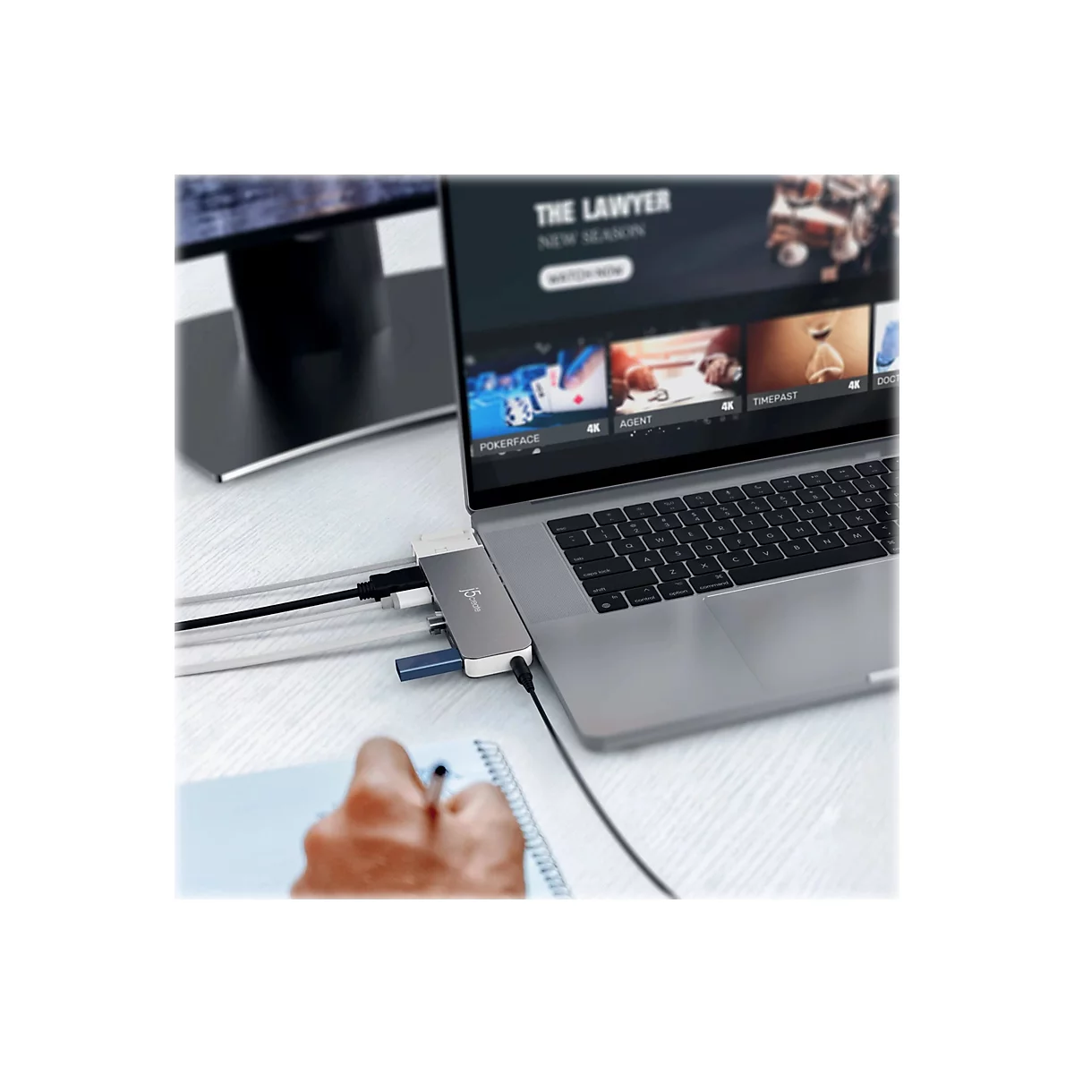 j5create JCD395 - Dockingstation - USB4 x 2 - HDMI, USB4 - 1GbE