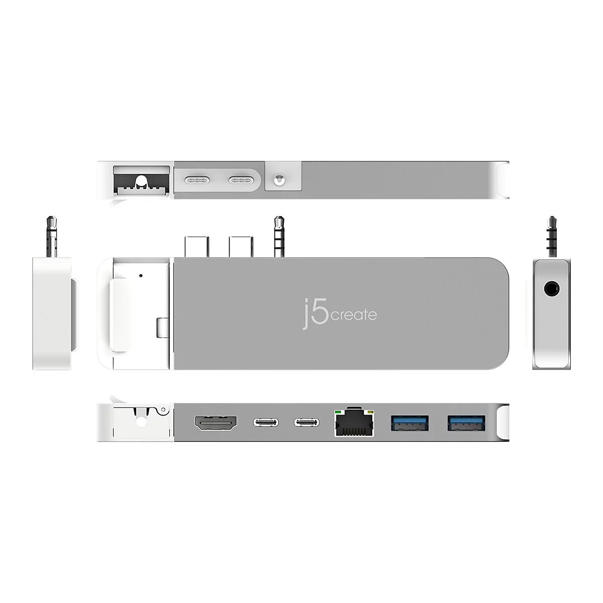 j5create JCD395 - Dockingstation - USB4 x 2 - HDMI, USB4 - 1GbE