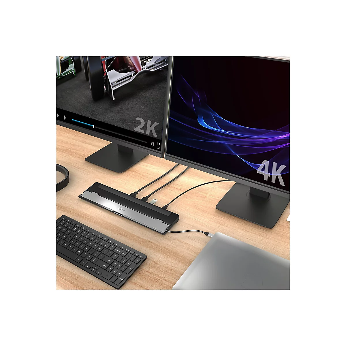 j5create JCD542 - Dockingstation - USB-C 3.1 Gen 1 - 2 x HDMI - 1GbE