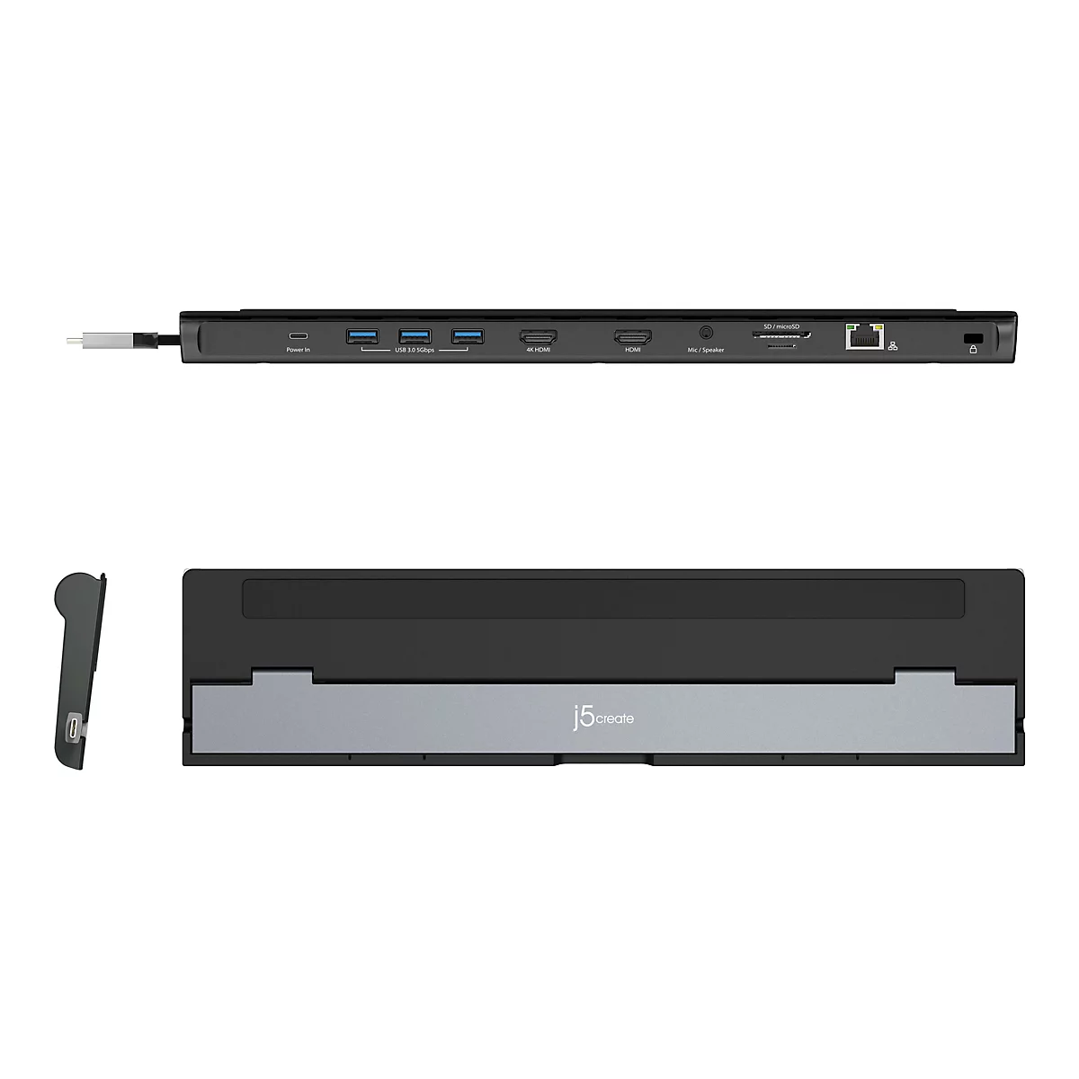 j5create JCD542 - Dockingstation - USB-C 3.1 Gen 1 - 2 x HDMI - 1GbE