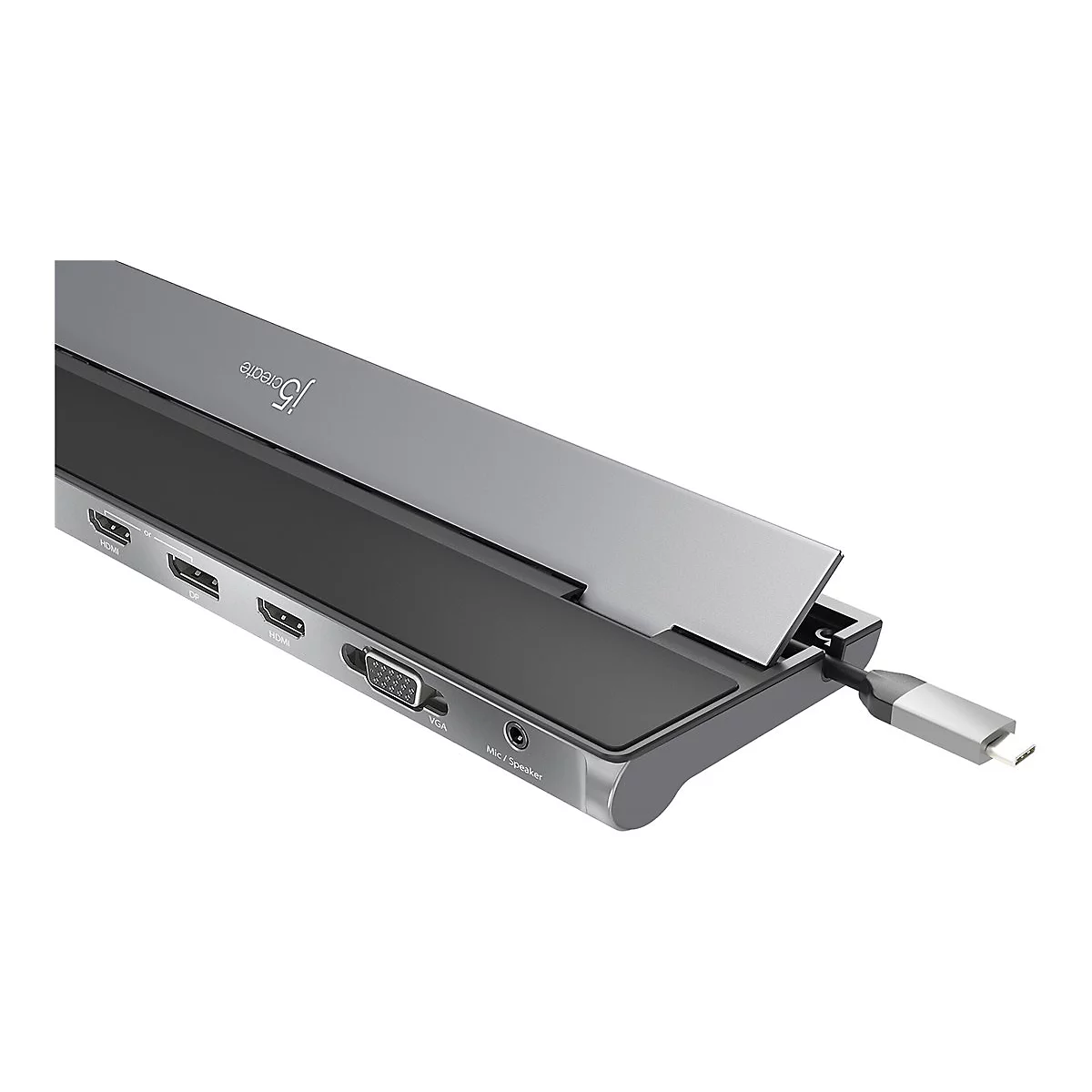 j5create JCD543 - Dockingstation - USB-C 3.1 Gen 1 - VGA, 2 x HDMI, DP - 1GbE