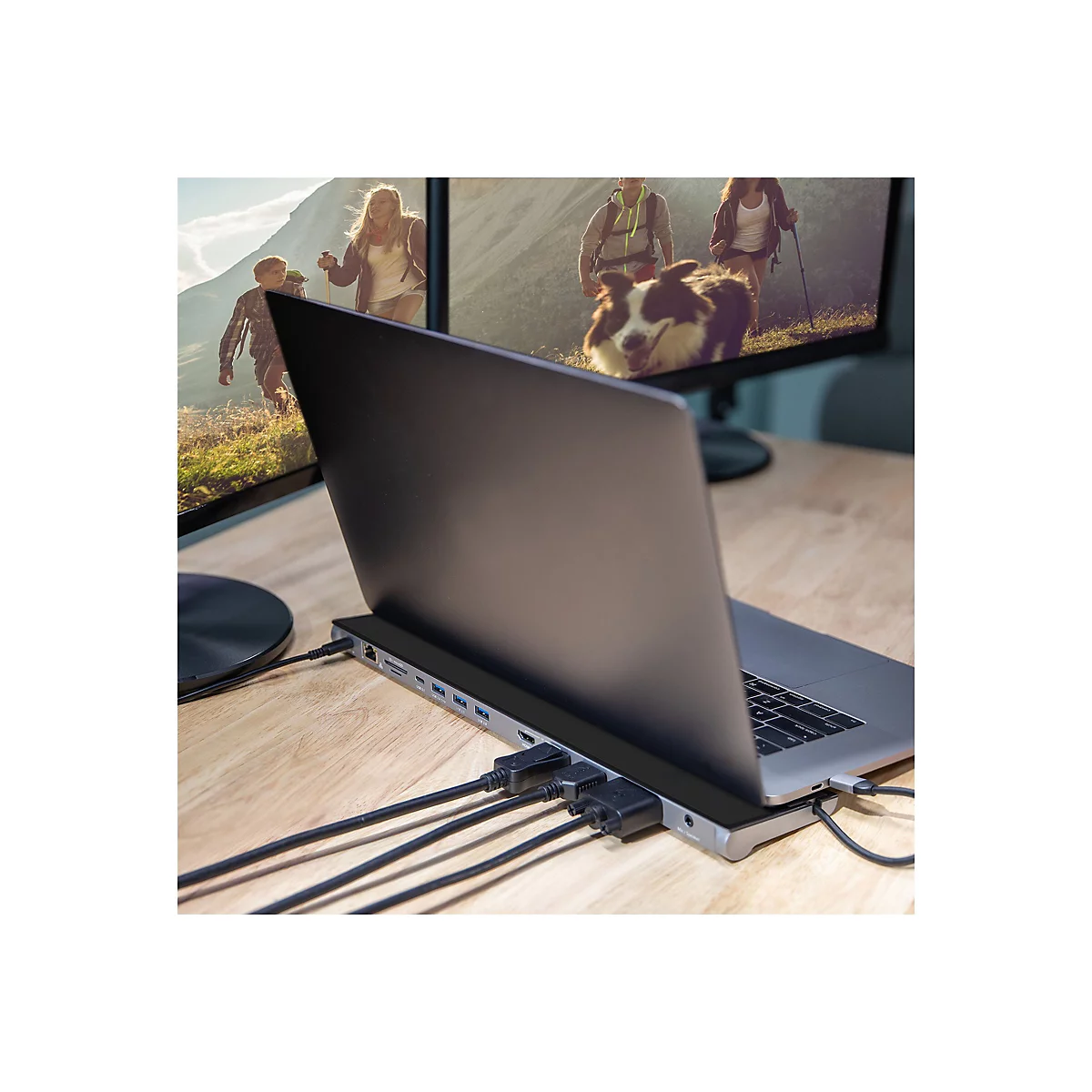j5create JCD543 - Dockingstation - USB-C 3.1 Gen 1 - VGA, 2 x HDMI, DP - 1GbE