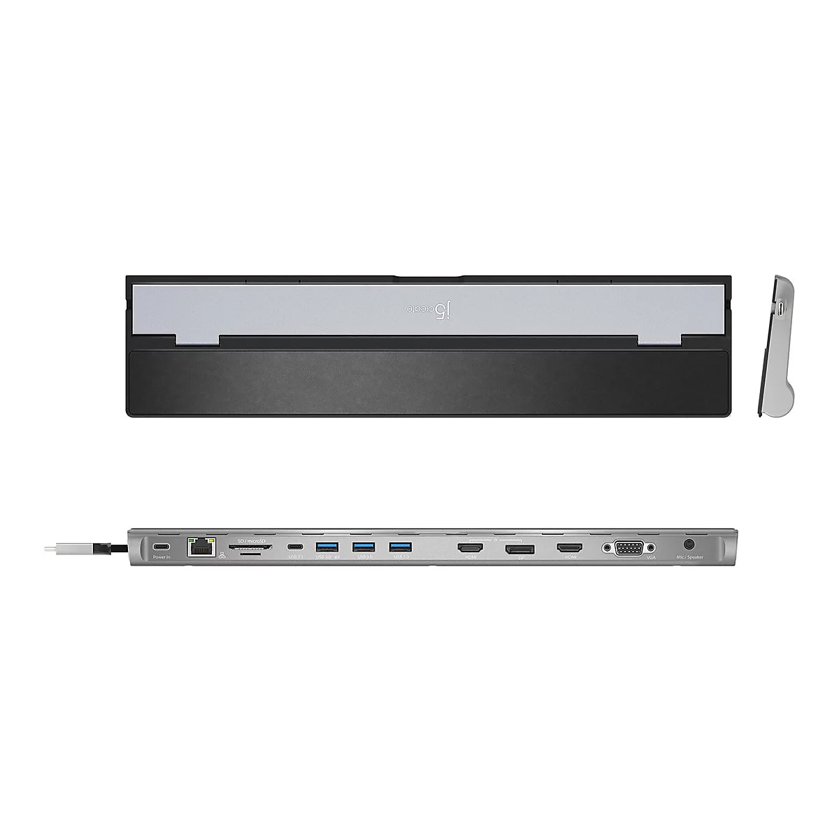 j5create JCD543 - Dockingstation - USB-C 3.1 Gen 1 - VGA, 2 x HDMI, DP - 1GbE