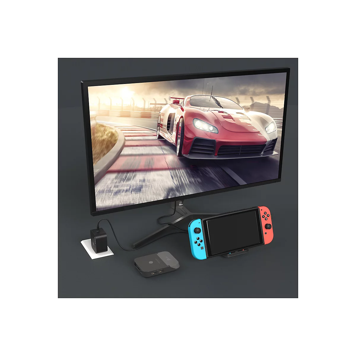 j5create JCD620 - Mini-Dock - für Nintendo Switch - USB-C - HDMI - 1GbE
