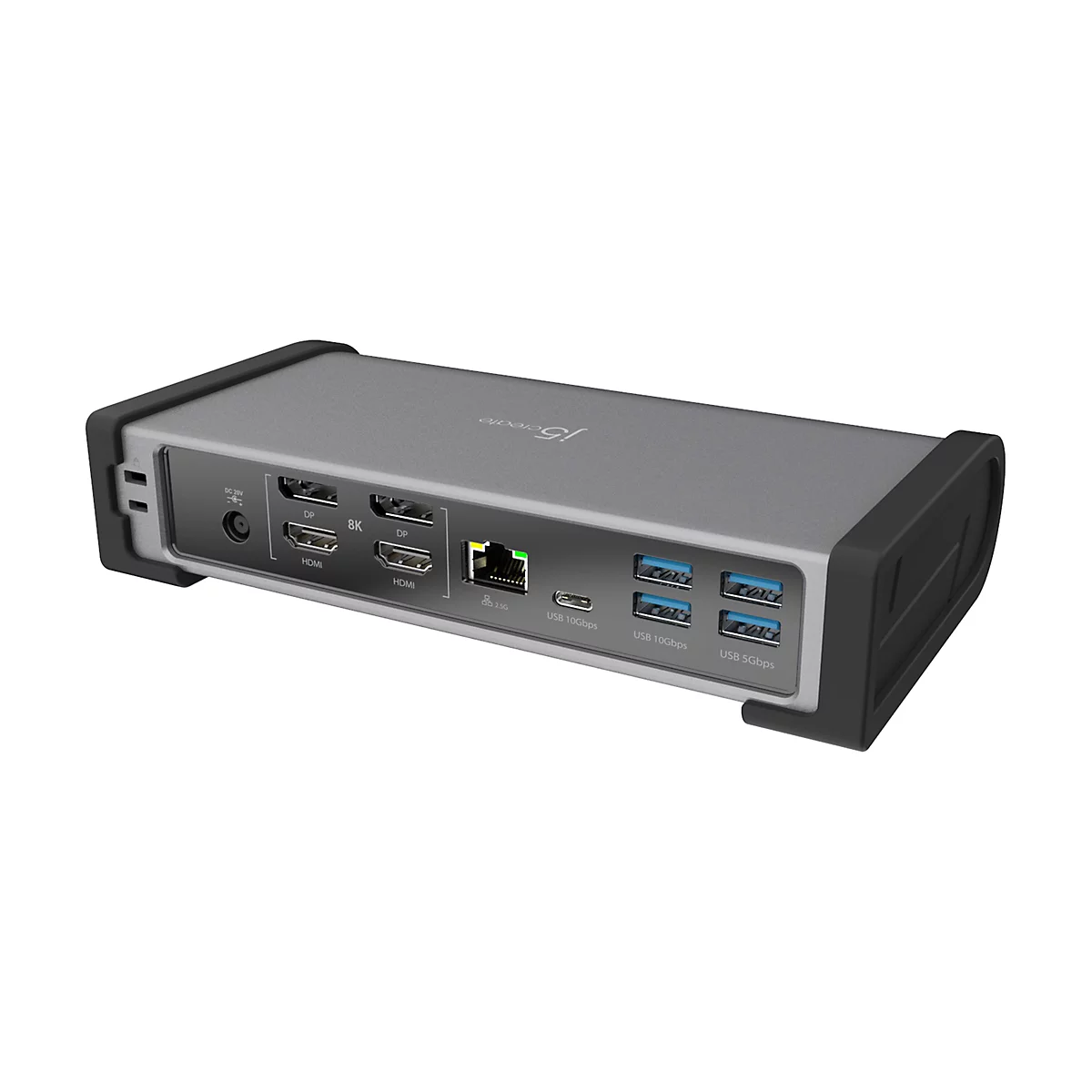 j5create JTD568 - Dockingstation - Thunderbolt 4 - 2 x HDMI, 2 x DP - 2.5GbE, 1GbE - 135 Watt