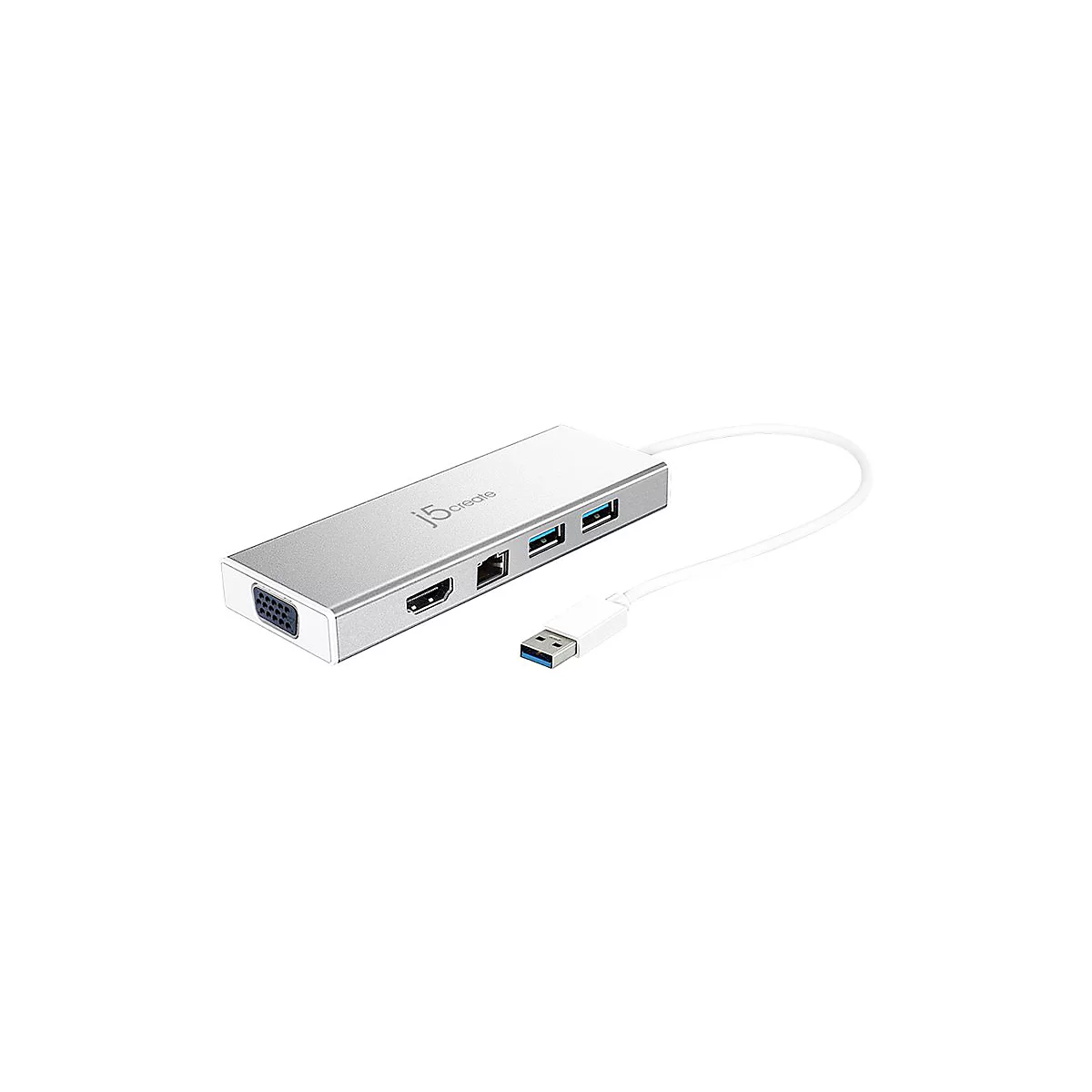 j5create JUD380 - Dockingstation - USB - VGA, HDMI - 1GbE