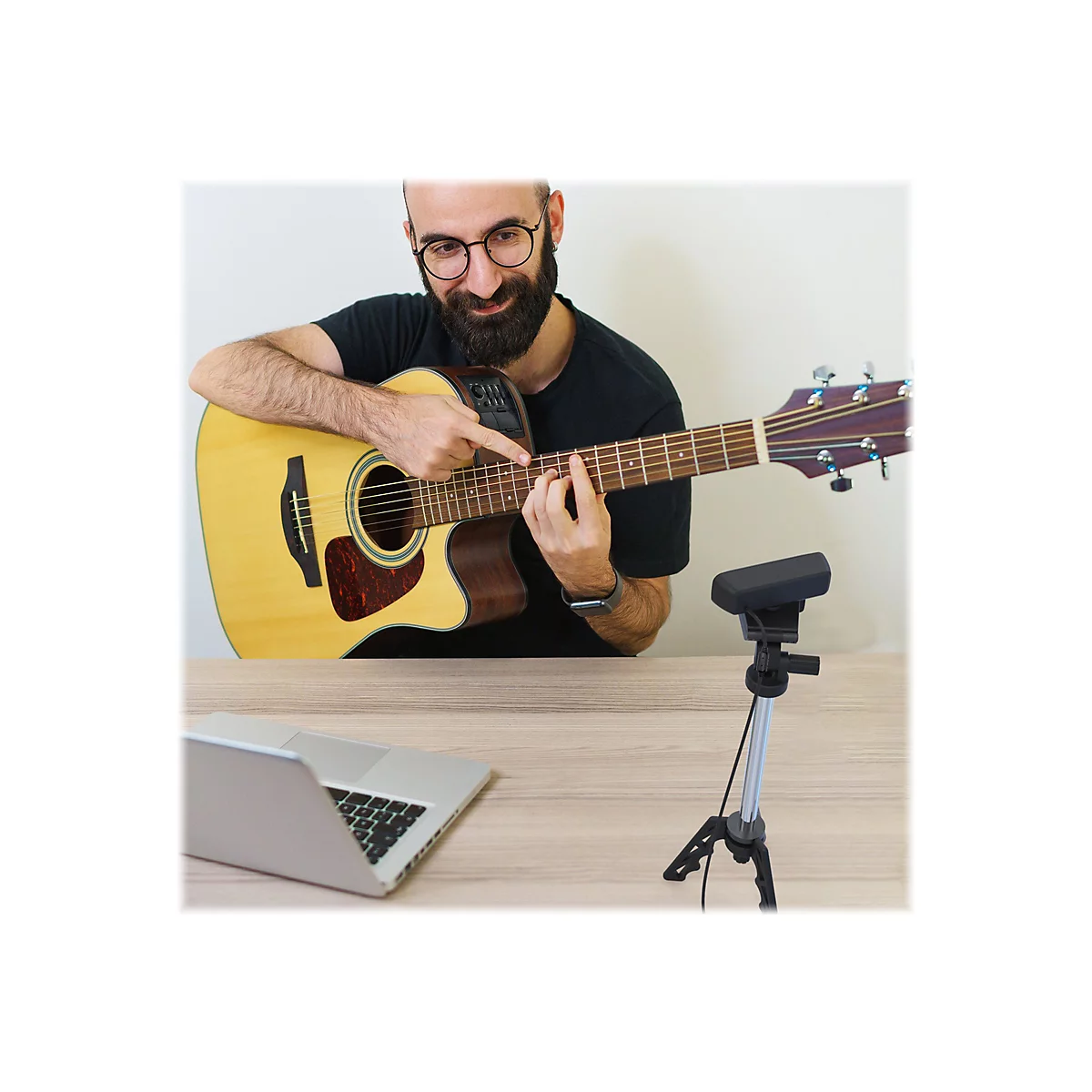 j5create JVCU100 - Webcam - Farbe - 2 MP - 1920 x 1080 - Audio
