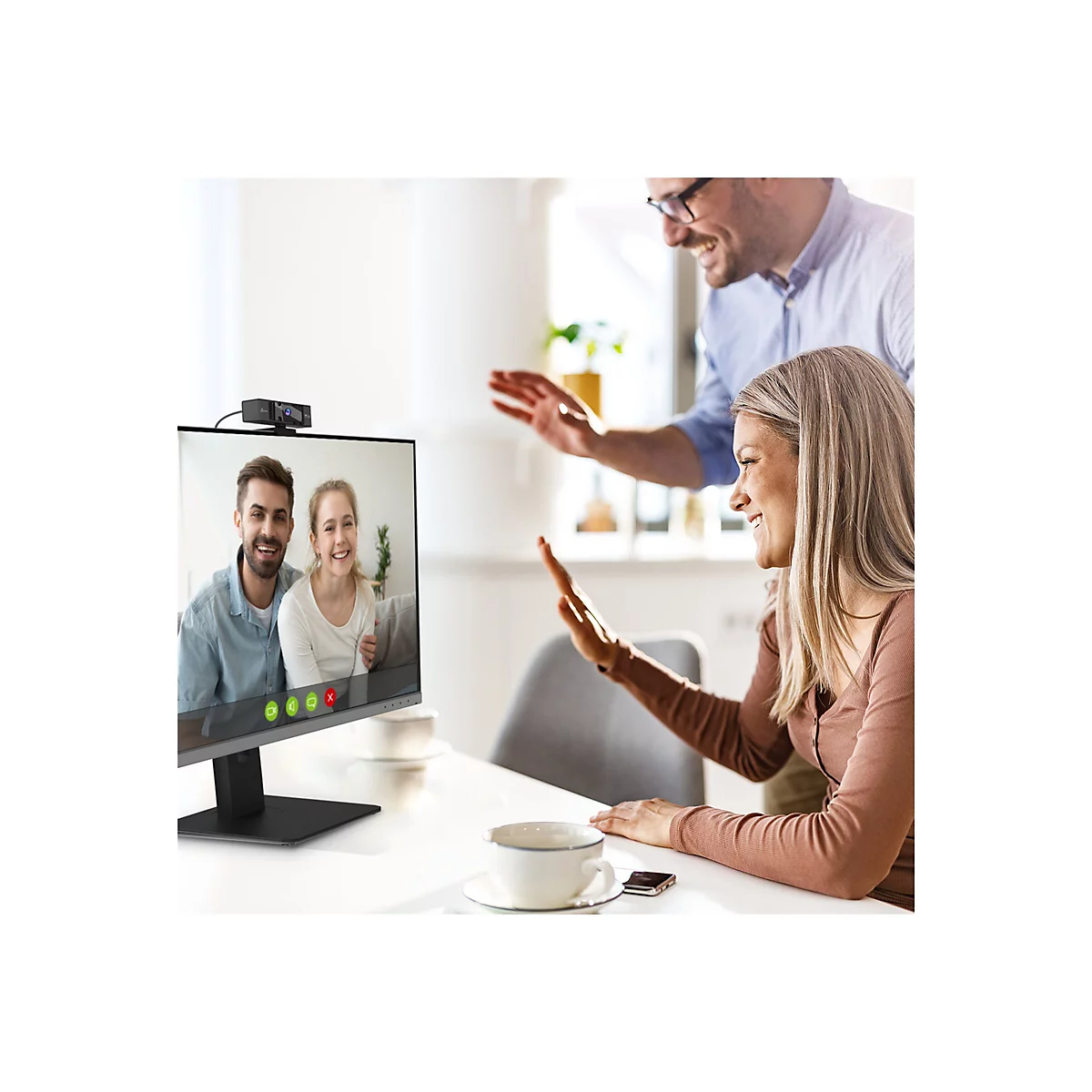 j5create JVCU435 - Webcam - Farbe - 8 MP - 3840 x 2160 - 4K