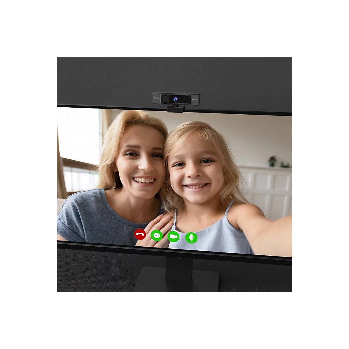 j5create JVCU435 - Webcam - Farbe - 8 MP - 3840 x 2160 - 4K