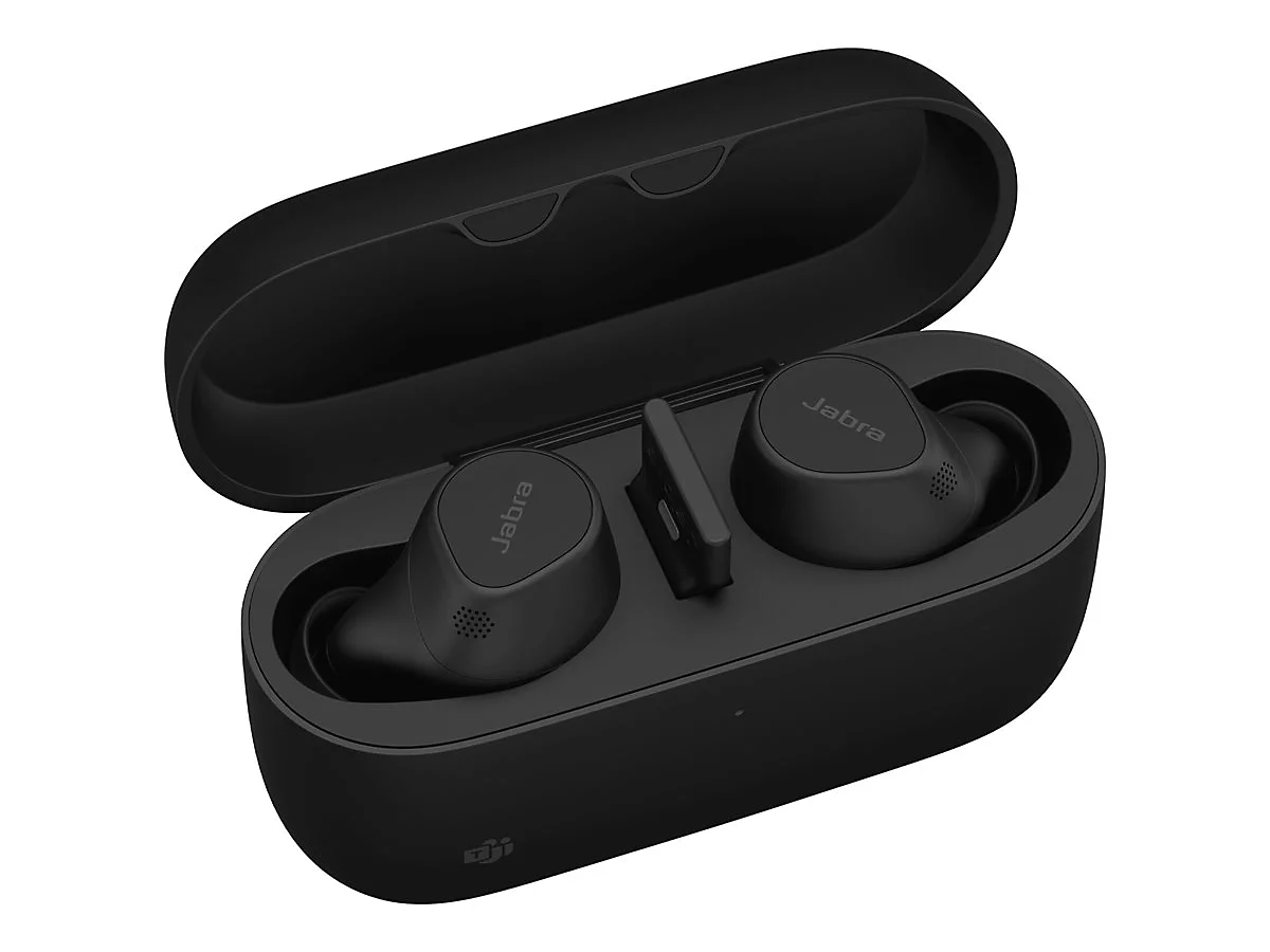 Jabra Evolve2 Buds MS - True Wireless-Kopfhörer mit Mikrofon - im Ohr - Bluetooth - aktive Rauschunterdrückung - Adapter USB-A via Bluetooth