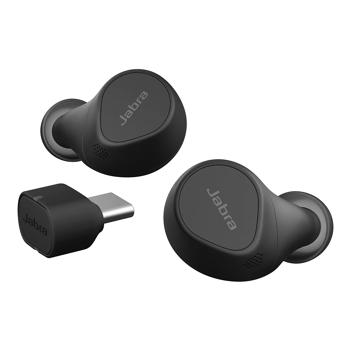 Jabra Evolve2 Buds UC - True Wireless-Kopfhörer mit Mikrofon - im Ohr - Bluetooth - aktive Rauschunterdrückung - Adapter USB-C via Bluetooth